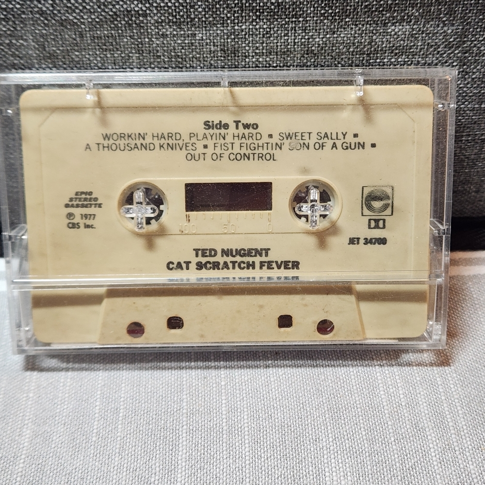 🔥 TED NUGENT Cat Scratch Fever Cassette Tape Music 70s Classic Rock
